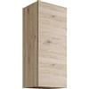 MaMa Store Atena Pensile Singolo Reversibile in Kit con sistema di apertura push and pull, Laminato, Quercia Naturale L. 30 X P. 22 X H. 71 Cm