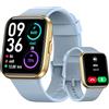 Tensky Smartwatch Donna Uomo1.8 Orologio Chiamate e Risposta Alexa Integrata Smart Watch con Cardiofrequenzimetro SpO2 Stress, 100 modalità Sport, Monitoraggio del Sonno IP68, per Android iOS Blu