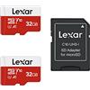 Lexar Scheda Micro SD 32 GB 2 Pack, fino a 100 MB/s, memory card