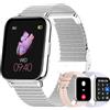 Colesma 1,85 Smart Watch Chiamata Bluetooth e Notifiche Messaggi, 3 Cinturini Android e iOS Fitness Watch, 100+ Modalità Sportive, Pressione Sanguigna, SpO2, Frequenza Cardiaca IP67 Impermeabile