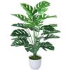 AIVORIUY Piante Finte Interno Areca Palma Piante Artificiali con Vaso da Esterno Monstera Plastica Albero Verde Grandi Palma Finta Soggiorno Decorazioni Camera da Letto Balcone Ufficio Matrimoni 75cm