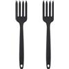 UPKOCH Forchettone Da Cucina Per Pasta Riutilizzabile Lavabile 2 Pezzi | Silicone Nero, Dimensioni 29.50X5.30X2.40cm/11.59X2.08X0.94in, 2 Pezzi