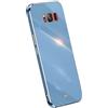 RankOne La Custodia del Telefono è Adatta per Samsung Galaxy S8 (5.8 Inches), Case per Cellulare in Silicone con Telaio Galvanico - Blu navy