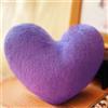 ODIWEN Cuscino decorativo Forma Di Cuore, Cuscino Decorativo per la Camera dei Bambini, Cuscino a Forma di Cuore, Cuscino in Peluche per Divano (Viola)