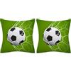 SYNYEY 2 pezzi divano cuscino caso modello calcio stile cuscino federa decorazione casa per divano letto casa