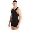 Icebreaker Anatomica Canotta Sportiva Uomo - Intimo Termico in Lana Merino per Escursioni, Sport, Corsa, Fitness - Nero/Monsoon, S