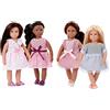Lori - Amici della moda: Nina, Amaya, Chen e Flora - 4 mini bambole - Bambole di moda da 6 pollici - Abiti e scarpe - Giocattolo per bambini - 3 anni +