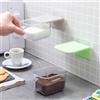 InnovaGoods - Set 2 Contenitori Cucina Adesivi Rimovibili, Multiposizione, Organizzazione Spezie e Alimenti, Design Moderno, Grigio Verde, Plastica