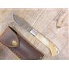 COLTELLO SARDO COLTELLO 18 CM SARDEGNA SARDO ARBURESA DAMASCO MANICO corno DI muflone lucido