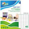 TICO Etichetta adesiva LP4W bianca 100fg A4 52x30mm (40et/fg) Laser Tico