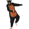 ILWHE Abbigliamento per Animali Tuta Pantaloni Pigiama Cosplay Costume Natale Halloween Pigiama Unisex Adulto Adolescente, orso, XL