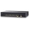 Cisco Switch gestito Cisco SF352-08P con 8 porte 10/100 più PoE di 62 W, 2 porte Gigabit Ethernet (GbE) combinate SFP, protezione limitata a vita (SF352-08P-K9-EU)
