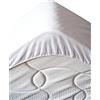 Stof Lovely Casa Coprimaterasso-Dimensione 160 x 200 cm-100% Cotone-Colore Bianco-Modello Tricia-Biancheria da Letto-Tessuto Traspirante-qualità Eccezionale, Fascino, Grande, 160x200x10 cm