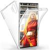 HongMan Cover per Samsung Galaxy Note 10 Plus, 360° Full Body Case Anteriore TPU Silicone + Posteriore Rigido Accessori Protettiva Trasparente 2 in 1 Bumper Custodia