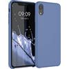 kwmobile Custodia Compatibile con Apple iPhone XR Cover - Back Case per Smartphone in Silicone TPU - Protezione Gommata - blu scuro