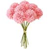 MUYAPAY 12 Pezzi di Fiori di Palla di crisantemo di Seta,Bouquet Di Ortensia Finte,Fiori di Ortensia Artificiale,Ortensie Artificiali con steli,per Bouquet di Nozze,Casa,Giardino,Ufficio(Rosa)