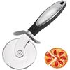 Jinpojun Rotella Tagliapizza, Pizza Cutter in Acciaio Inox, Sicuro da Pulire in Lavastoviglie, Manico in Silicone Antiscivolo, Rotella Taglia Pizza per Cucina, Ristorante, Hamburgeria