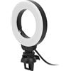 KIMISS Mini Anello Luminoso per Selfie con Treppiede, Lampada di Riempimento USB, 48 LED, 3 modalità di Illuminazione, luminosità a 11 Livelli, per Fotografia, Vlogging