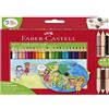 FABER-CASTELL Matite colorate Faber-Castell Children of the worls. Astuccio da 24 + 3 matite triangolari