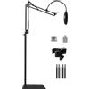 Oimlfus Asta Microfono da Terra, Braccio Microfono per Blue Yeti, HyperX Quadcast, Elgato Wave, SM7B MV7 e Altri Microfoni con Vite da 3/8 5/8 1/4, Filtro Anti-pop, Microfono Clip