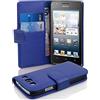 Cadorabo - Custodia per Huawei Ascend G525/G520, con scomparto per carte di credito, in ecopelle, colore blu reale