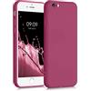 kwmobile Custodia Compatibile con Apple iPhone 6 / 6S Cover - Back Case per Smartphone in Silicone TPU - Protezione Gommata - rosa lampone