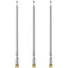 VooGenzek 3 Pezzi 75cm 7-Sezione Antenna Radio FM Telescopica Portatile, Sostituzione per TV Ricezione Stereo DAB AM