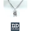 Davite & Delucchi collana Punto luce oro bianco 18 kt Davite & Delucchi con Diamante da 0,10 Ct