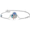 VONALA Bracciale in argento Sterling 925 con simbolo infinito - Regalo di amicizia per donna e ragazza, 23.5 cm, Argento sterling
