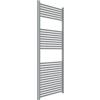 ERCOS Scaldasalviette Termoarredo Bagno Dimensioni 600x1500 MM Radiatore Bagno Colore Grigio Titanio , Attacchi da 1/2 Fornito Con Kit Montaggio