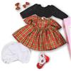 RUNGQIANY Vestiti Reborn per bambina - Abito nero lavabile taglia 50-55 cm - Taglia neonato per estate 60 cm