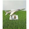 Modello aereo aereo in alluminio modello piano tavolo argento scrivania scaff...