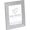 walther design Twinkle IT520SD, Cornice/Portafoto, finitura glitter, Confezione Doppia, 15 x 20 cm, Argento