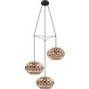 Eglo lampada a sospensione Dondarrion, 3 luci vintage, stile scandinavo