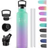 HoneyHolly Borraccia Termica 1 Litro, Senza BPA, Borracce Termica, Sottovuoto a Doppia Parete, Bottiglia Termica, 18/8 Acciaio Inox, Borracce Termiche, Borraccia per Palestra, Sport, Bici
