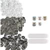 VEVOR Bottoni Badge Spille Personalizzate per Punzonatrice Diametro 32mm 500Pz
