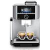 SIEMENS EQ.9 Plus Connect s500 TI9553X1RW - Macchina da caffè automatica collegata con schermo TFT, macinatore in ceramica silenziosa, 14 ricette di caffè, modalità barista, colore: Inox