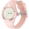 findtime Orologio da polso per bambini, per ragazzi e ragazze, 12 anni, con lancette luminose per il buio, Colore: rosa., Moderno