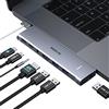MOKiN Adattatore per MacBook Air, adattatore USB C per MacBook Pro/Air M1 M2 2022 2021 13 15 16, Mac Dongle con HDMI 4K, 100 W Thunderbolt 3, 3 USB 3.0, USB C 3.0 e 3.5 mm audio
