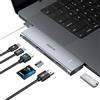 MOKiN Adattatore USB C per MacBook Pro/Air, hub USB C 7 in 2 Thunderbolt 3 per accessori MacBook per MacBook Pro/Air M1 M2, dongle Mac con HDMI 4K, USB C 100 W, 2 USB 3.0 e TF/SD