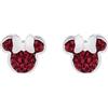 Disney Orecchini Disney Minnie, Acciaio Inossidabile con Zirconi per Bambini e Bambine, Gioielli Disney