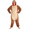 LOONEY TUNES Pigiama Intero Uomo - Caldo Pigiamone in Pile con Cappuccio M-2XL Bugs Bunny Taz - Pigiami Invernali Interi (Taz, M)