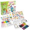 CRAYOLA Mini Kids, Primo Set Colori & Adesivi, Attività Creativa e Regalo per Bambini, con 8 Pennarelli e 16 Jumbo Crayons, colori lavabili, pastelli a cera studiati per le mani dei più piccoli