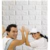 Arthome WALL DECOR Arthome Pannelli murali in mattoni 10 Pacchetti, Copre 58 piede quadrato, 3D Carta da parati Adesiva, schiuma impermeabile per il soggiorno, lavanderia, cucina, camino, DIY decorazione parete TV