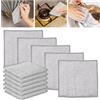 Jadyon 10 PEZZI Panni Multiuso in Filo Metallico, Stracci Bifacciale in Wire e Microfibra per Lavare Piatti, Wire Dishwashing, Antigraffio, Microfibra, Riutilizzabili per Padelle Pentole Fornelli Cucina
