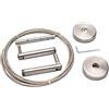 Ikea Tende della Corda in Acciaio Set dignitet con beschlaegen 500 cm - Set Completo in Acciaio Inox