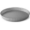 Lacor - 68785 - Tortiera Crostata, Stampo Crostata, Stampo Riccio, Forato, Acciaio al carbonio, Senza PFOA, Antiaderente, Forno, Adatto al congelatore, 30 cm