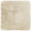-LUXOR- living Coste - Cuscino per sedia in pelliccia sintetica per soggiorno, 40 x 40 cm, rettangolare, colore beige, set da 4 pezzi