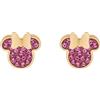 Disney Orecchini Disney Minnie, Acciaio Inossidabile con Zirconi per Bambini e Bambine, Gioielli Disney