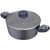 BERGNER Orion Casseruola, Alluminio Forgiato, Grigio, 24 cm